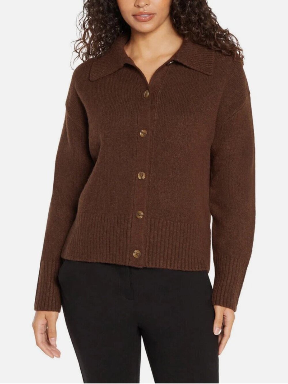 Banana Republic Polo Cardigan in Brown (size M)